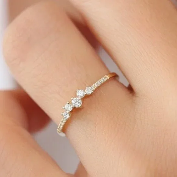 🍁 Minimalist Rose Gold Plated Eternal Ring for Women, VIP158